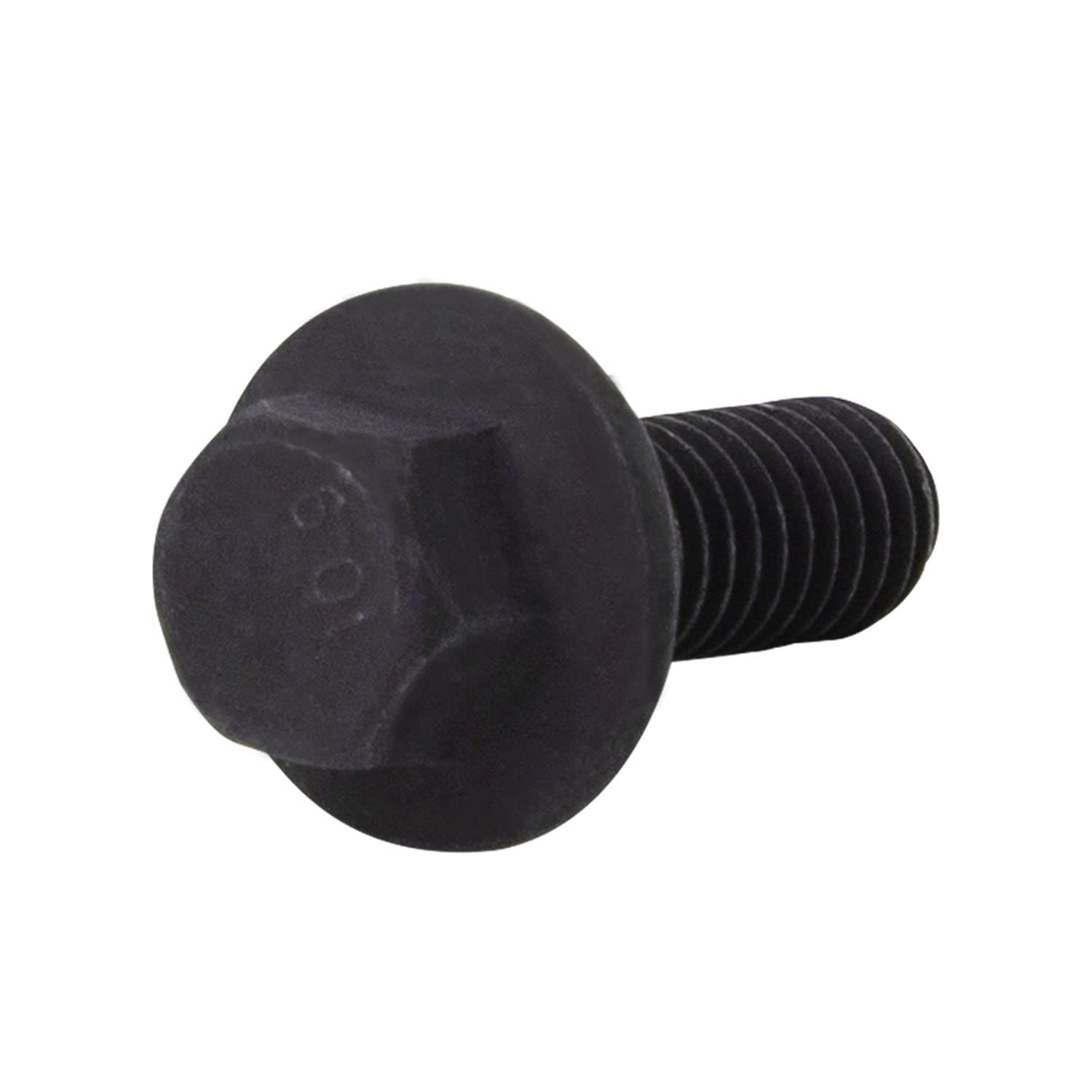 LIONMAX M6 x 12mm Hex Head Flange Bolts - Black Oxide Finish, Grade 10.9 Carbon Steel, Rust-Resistant (50 Pack) - Ideal for Automotive, Machinery & DIY Projects