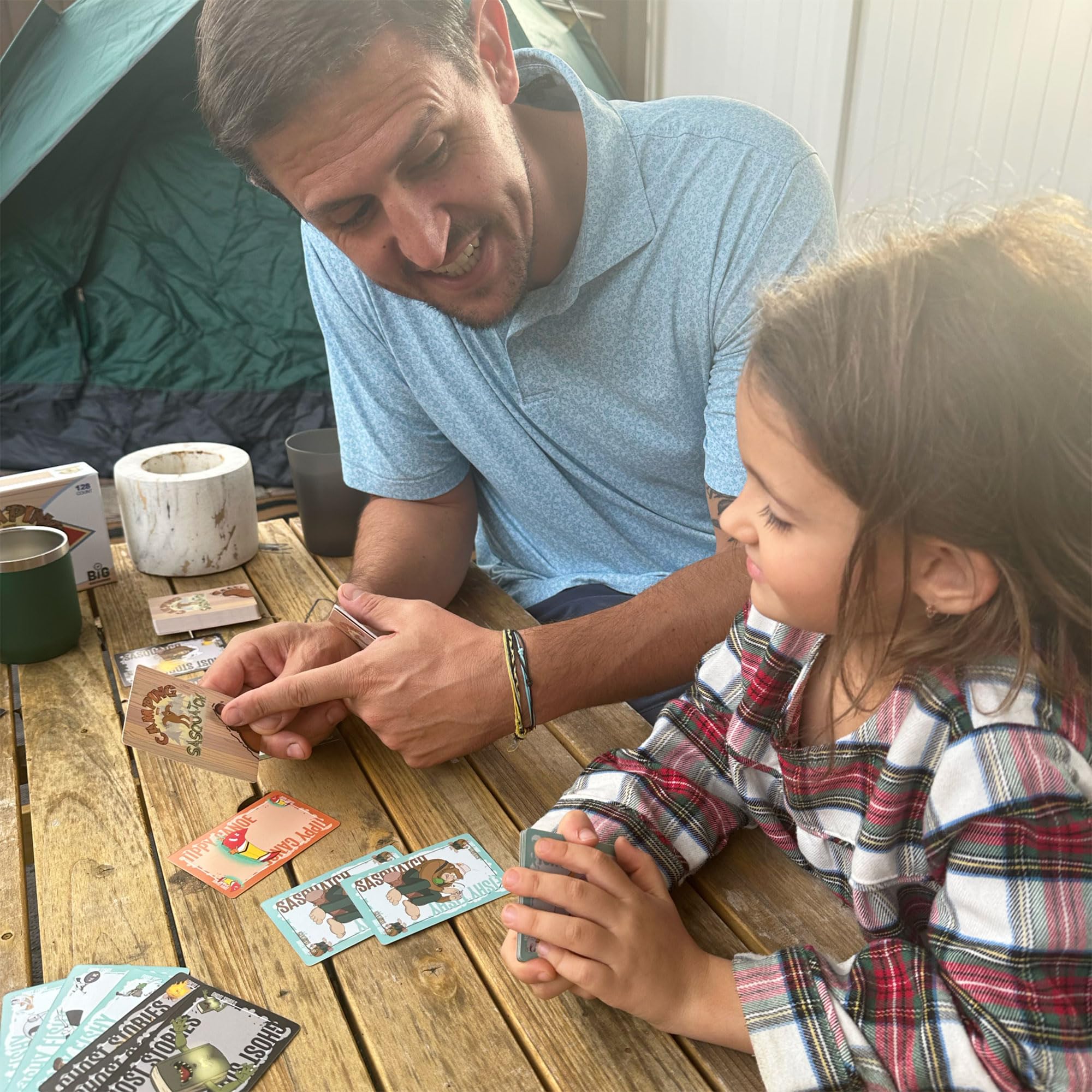 Big Discoveries Camping with Sasquatch 128-Count Family Card Game - Fun Rummy & Slapjack for Kids, Teens & Adults | Perfect for Camping Trips, Family Game Nights & Outdoor Adventures