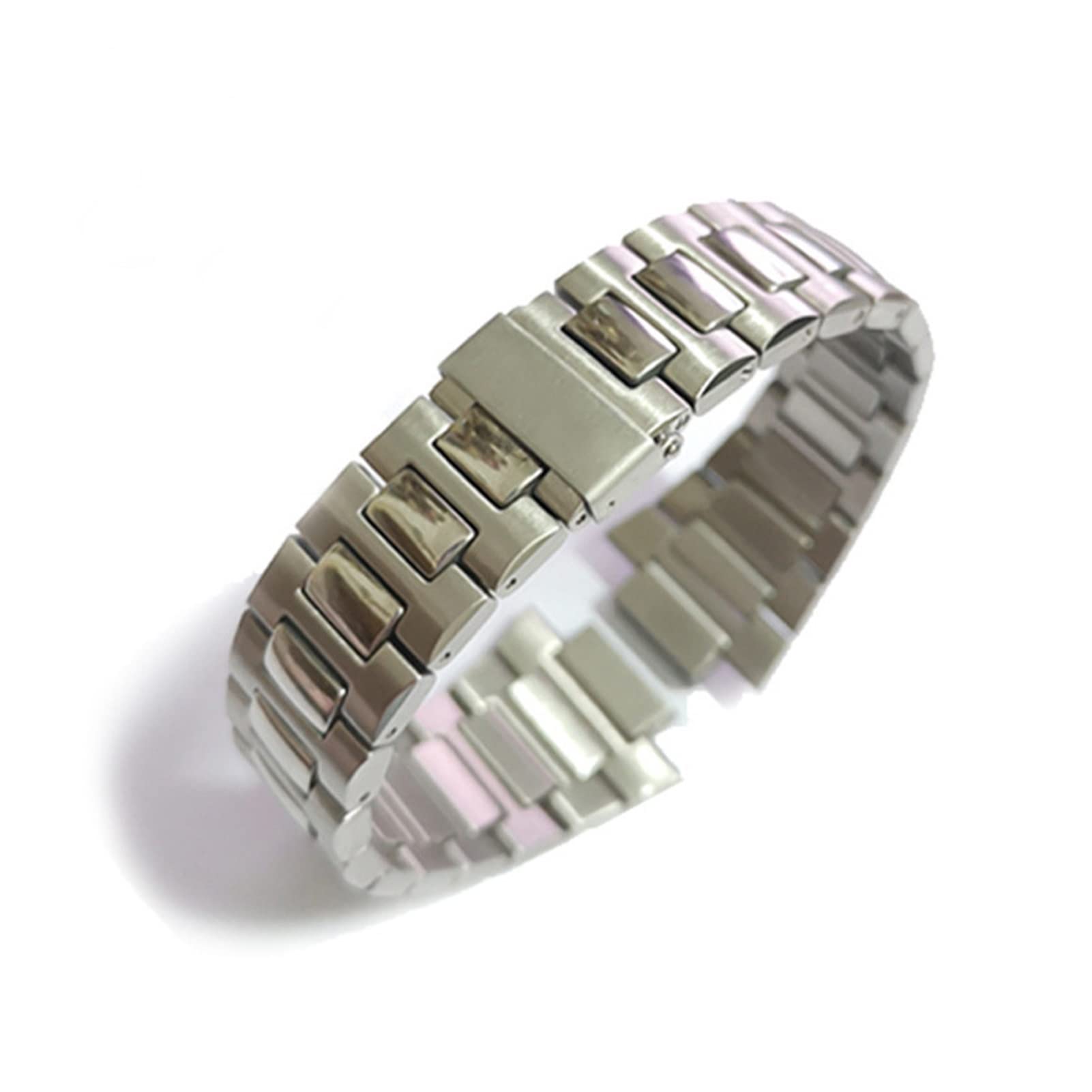 Patek Philippe Nautilus 5711 5726 Stainless Steel Watch Bracelet - Fold Clasp Strap Replacement Band for Men (25mm with Logo) - Luxury Watch Accessories for Business, Formal & Special Occasions