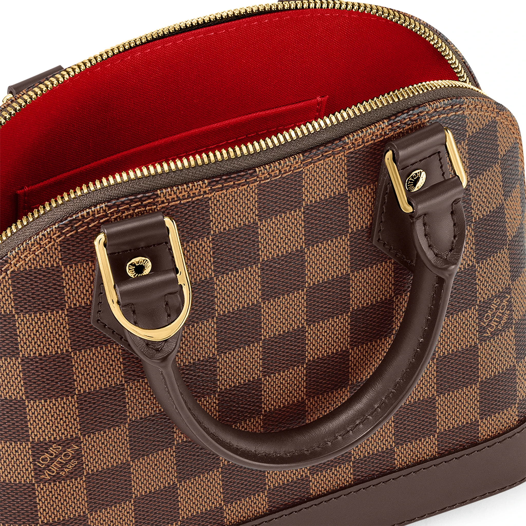 Louis Vuitton Damier Ebene Canvas Alma BB Crossbody Bag - Luxury Designer Handbag for Women, Perfect for Work, Travel & Everyday Use