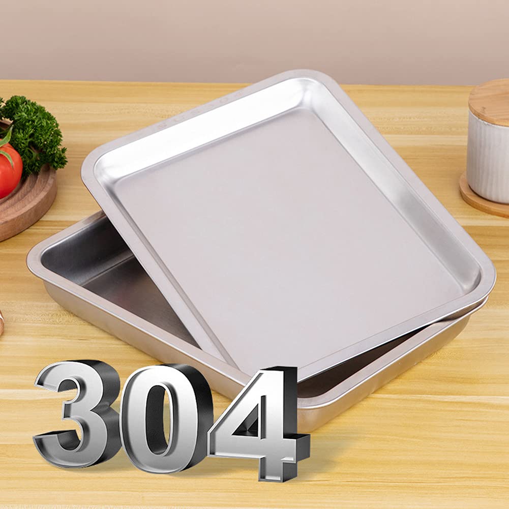 WSHA 4 Pack Stainless Steel Steam Table Pans - Commercial Grade Hotel Pans Set with 4 Sizes for Baking, Catering & Food Service | Perfect for Restaurants, Cafeterias, Bakeries & Buffet Lines