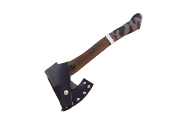 Hunter Hatchet Axe - Hand Forged in USA - Premium Handcrafted Gift with Personalized 2 Letter Engraving - Perfect for Camping, Wood Splitting & Outdoor Adventures