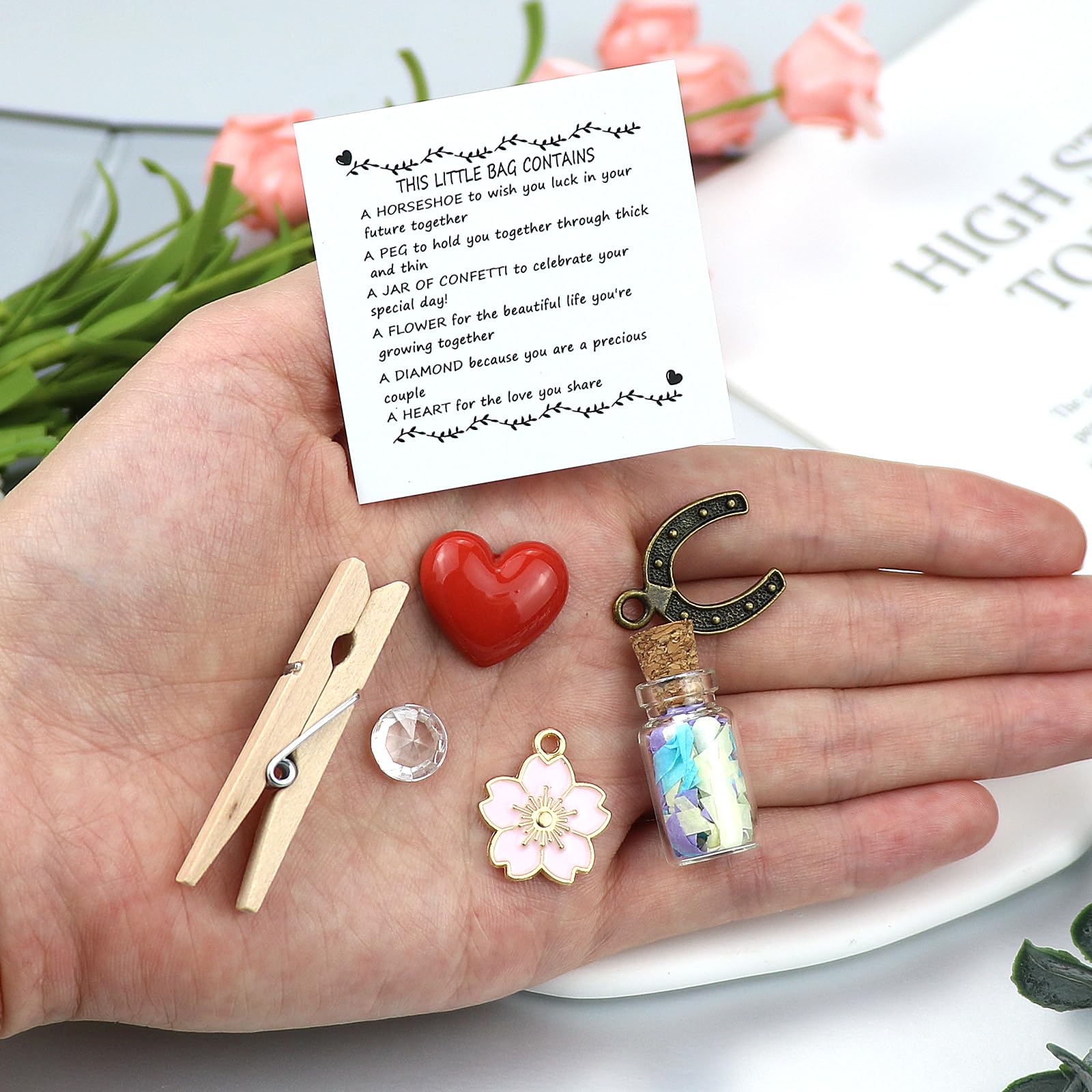 LUOKIFUR Elegant Wedding Favor Bags - Meaningful Keepsake Gifts for Couples, Bride & Groom - Perfect for Wedding Blessings, Bridal Showers & Anniversary Celebrations (Ideal for Wedding Receptions, Guest Favors & Romantic Gift Giving)