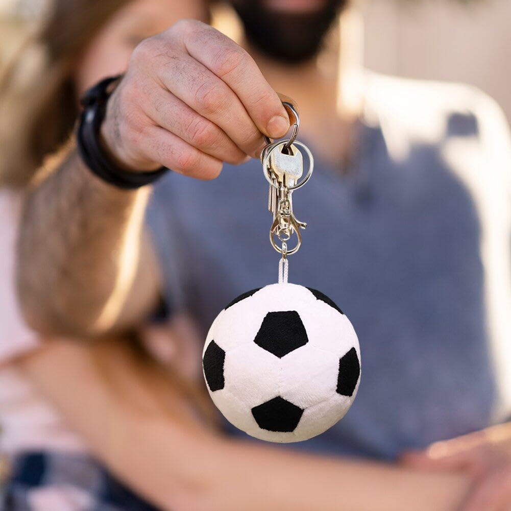 Custom Soccer Keychain - Miniature Soccer Ball Bag Charm for Sports Fans, Car Keys & Backpack Accessories | Perfect for Soccer Party Favors, Player Gifts & Team Celebrations