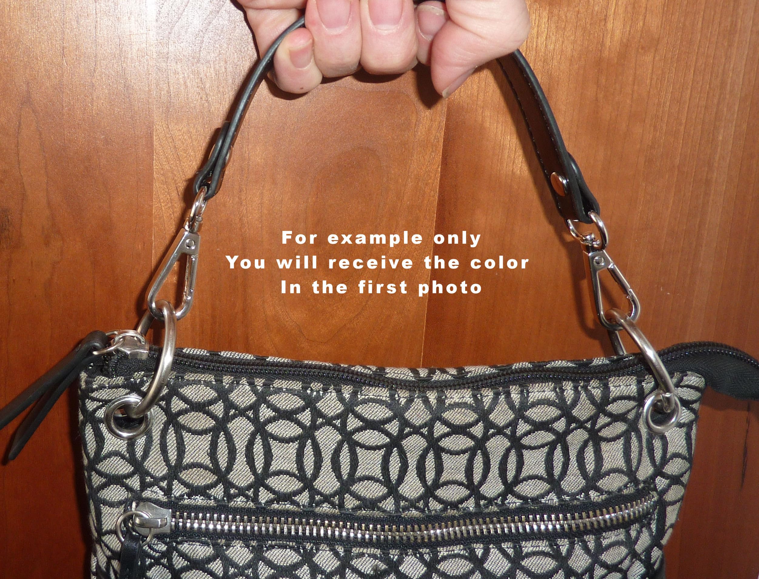 Hidden Hollow Beads Adjustable PU Leather Shoulder Strap for Women's Handbags - Replacement Crossbody Purse Strap for Daily Use, Shopping & Travel