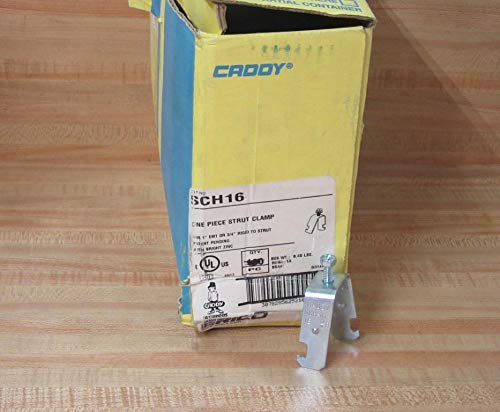 SCH16 One Piece Strut Clamp - Heavy Duty Pipe Support Clamps (Pack of 73) - Perfect for HVAC, Plumbing, and Electrical Conduit Installation