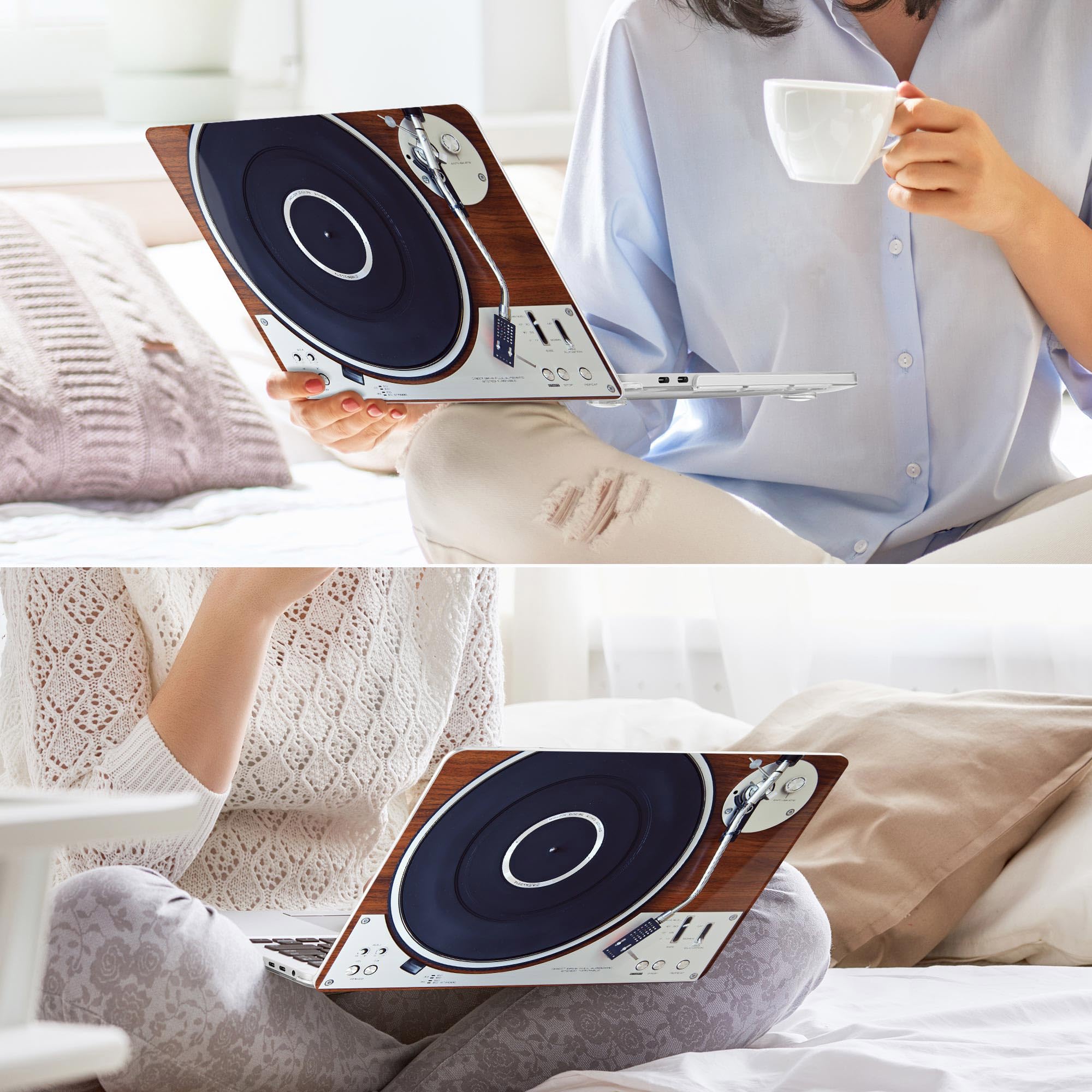 May Chen Screen Protector & Keyboard Cover for MacBook Pro 16-inch A2141 (2019-2020 Model) - Soft-Touch Plastic Case Compatible with Touch Bar & Touch ID - Perfect for Office Work, Travel, and Music Lovers with Vinyl Record Collection