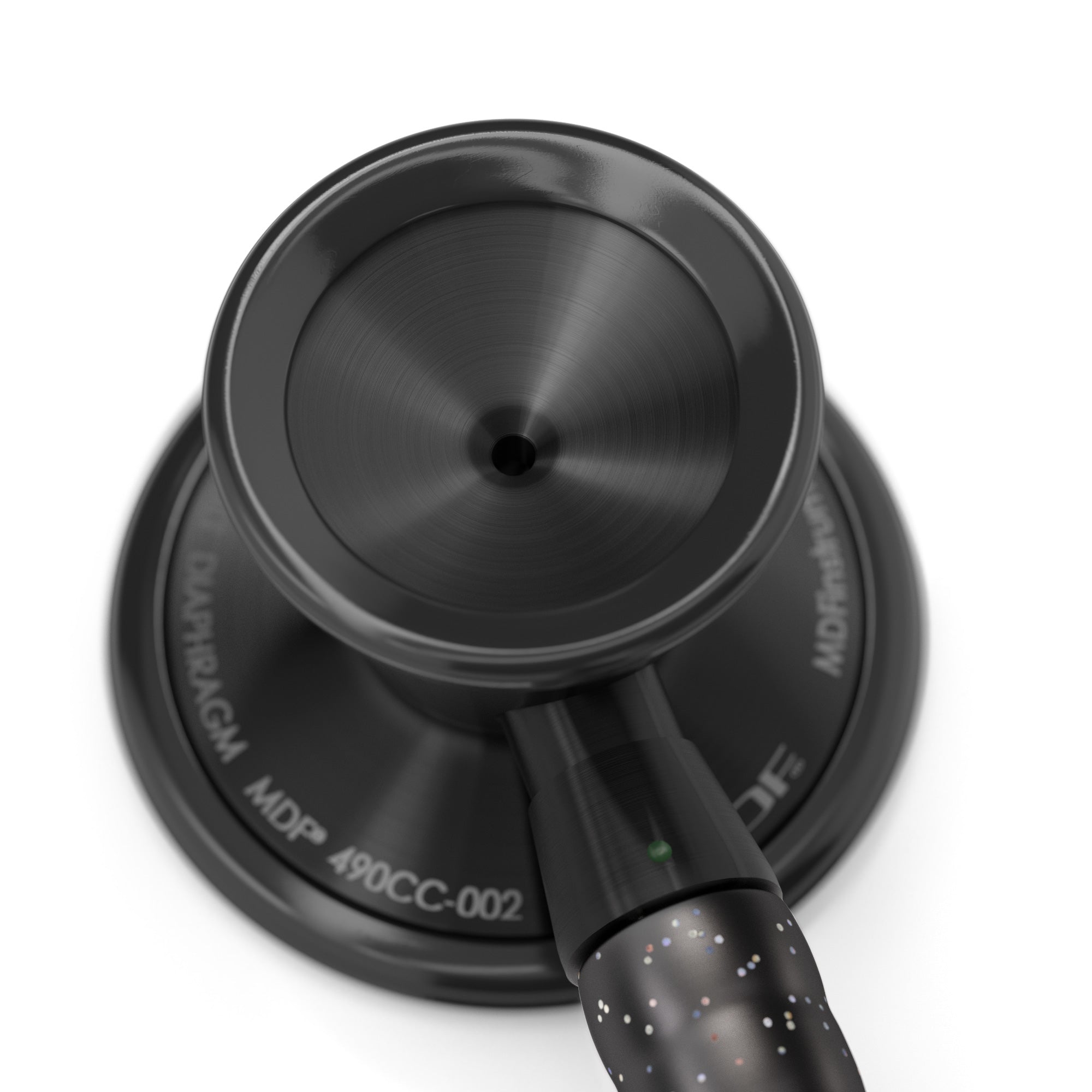 ProCardial® Titanium Cardiology Stethoscope - Black Glitter/BlackOut | Premium Medical Stethoscope for Doctors, Nurses & Healthcare Professionals | Ideal for Cardiac Exams, Patient Monitoring & Clinical Use