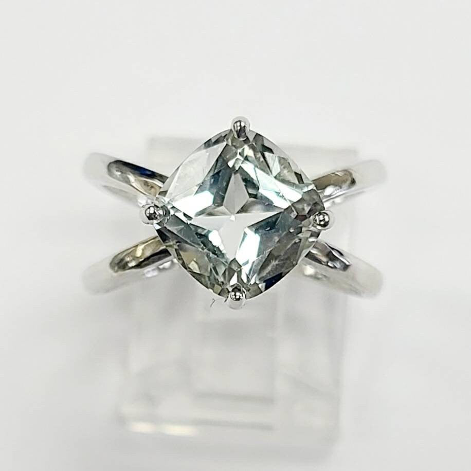 Custom Made Sterling Silver or 14K Solid Gold Blank Ring - 5mm or 10mm Square Cut - Personalized Jewelry for Engagements, Weddings, or Unique Gifts