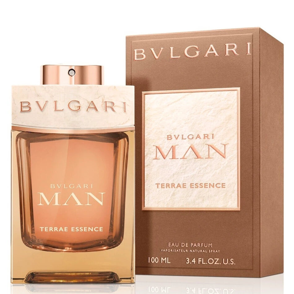 Bvlgari Man Terrae Essence Eau de Parfum 3.4 oz for Men - Fresh Woody Scent for Day & Night Wear, Office & Special Occasions