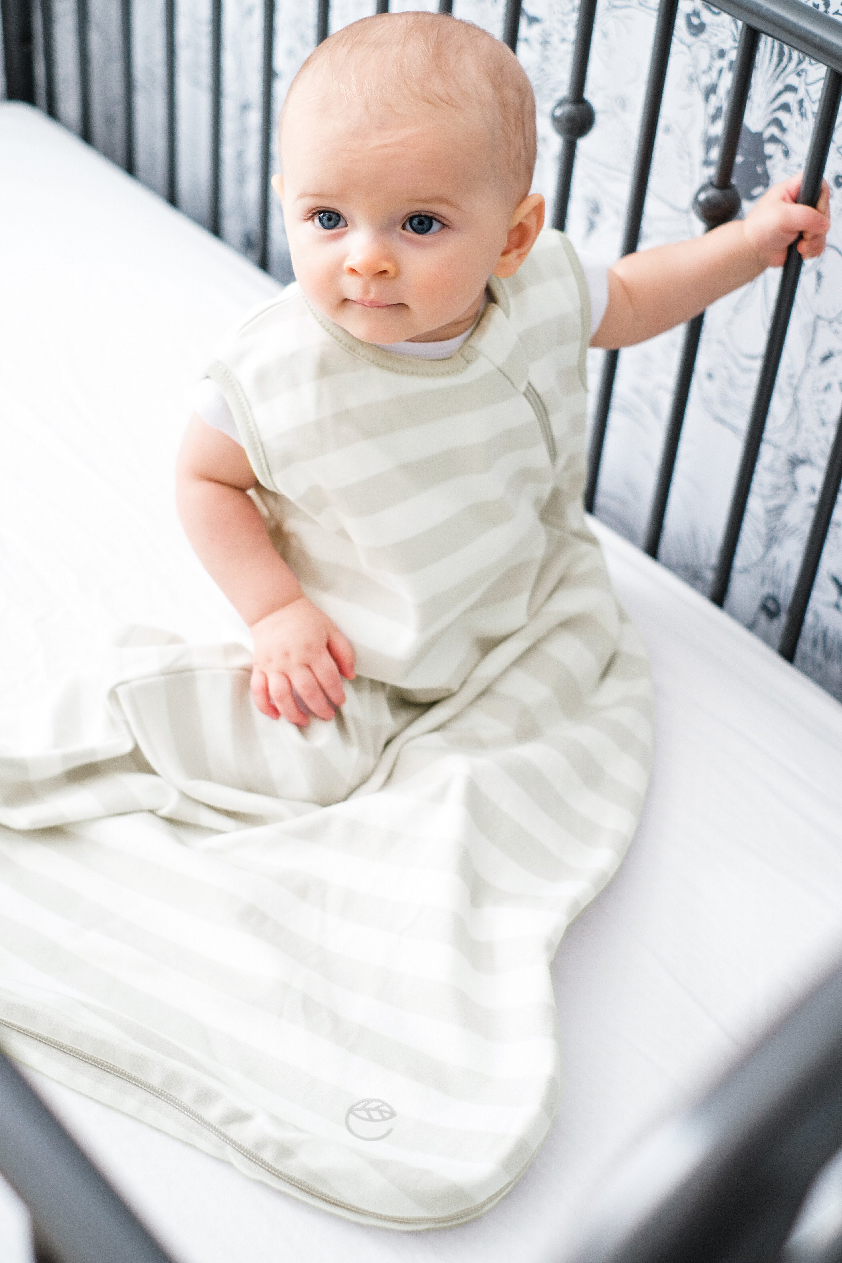 Ecolino Organic Cotton Baby Sleep Sack - Soft & Breathable Sleeping Bag for Infants & Toddlers, Gray - Perfect for Nursery, Daycare & Travel