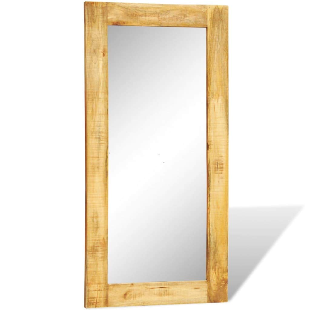 Solid Wood Framed Rectangle Wall Mirror - 47.2