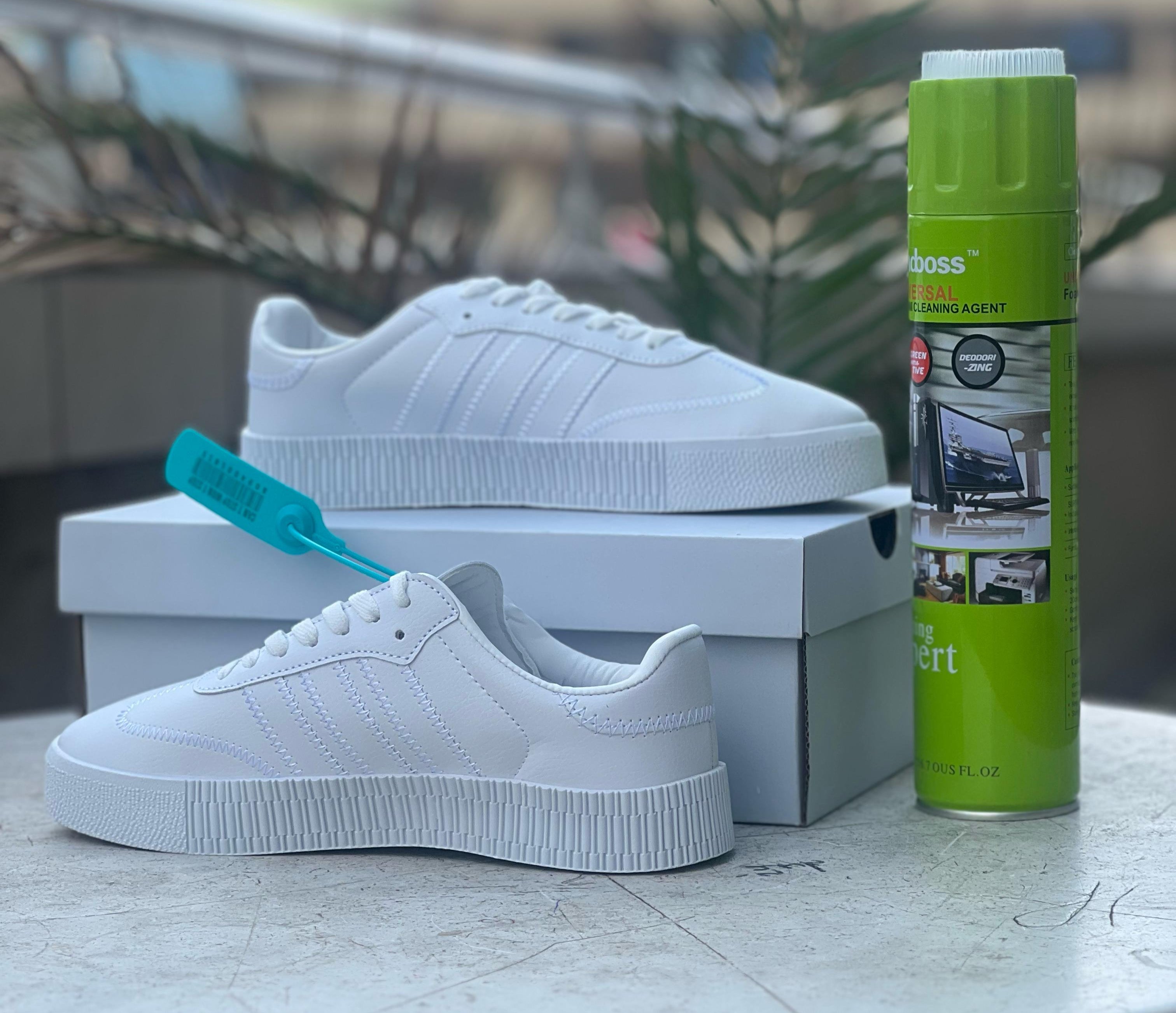 Adidas Samba OG Double Sole Sneakers - Classic White Leather Shoes for Men & Women | Perfect for Casual Wear, Street Style & Everyday Comfort