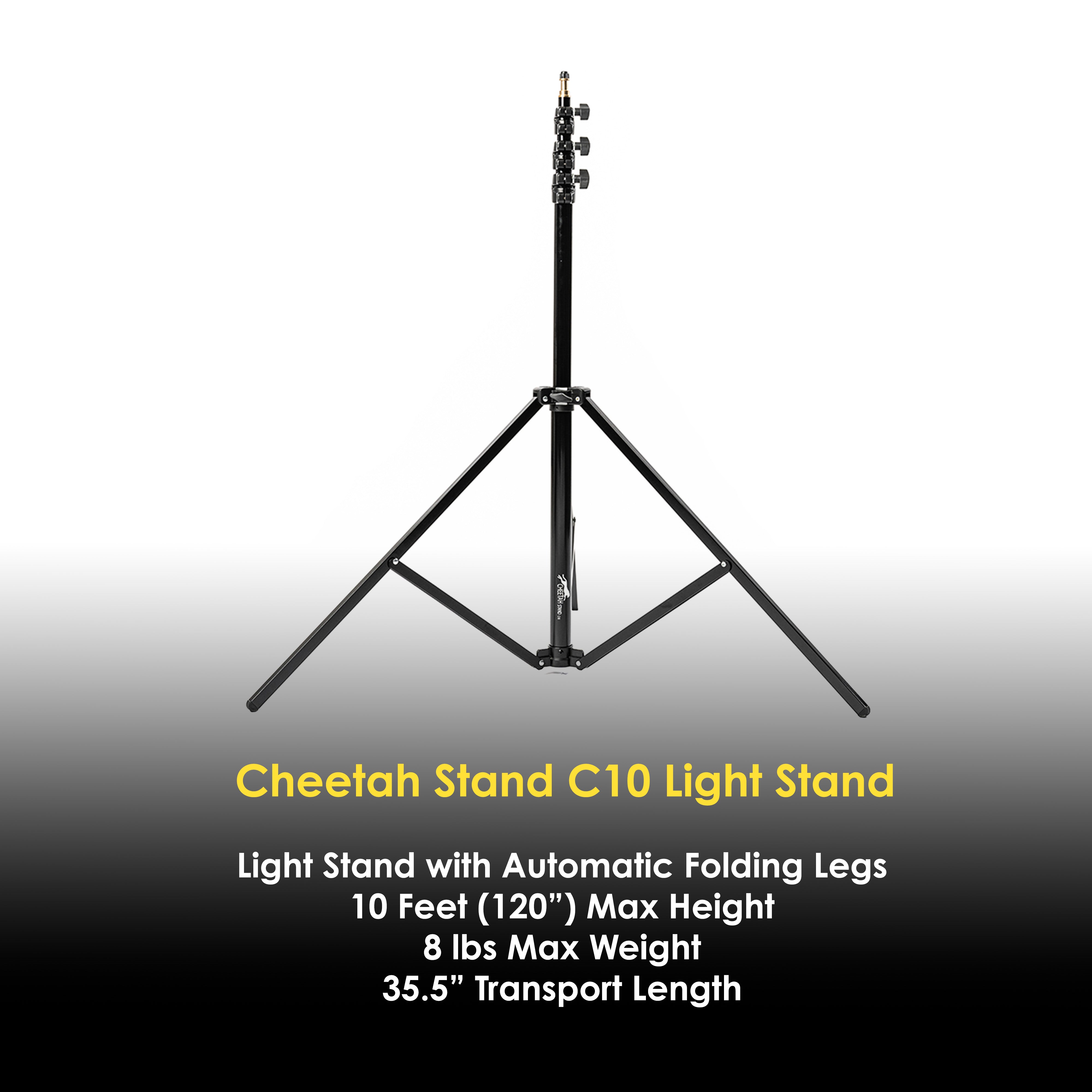 C10 Auto Stand 10-Foot Adjustable Car Support Jack - Heavy Duty Vehicle Lift for Garage, Workshop & DIY Auto Repairs