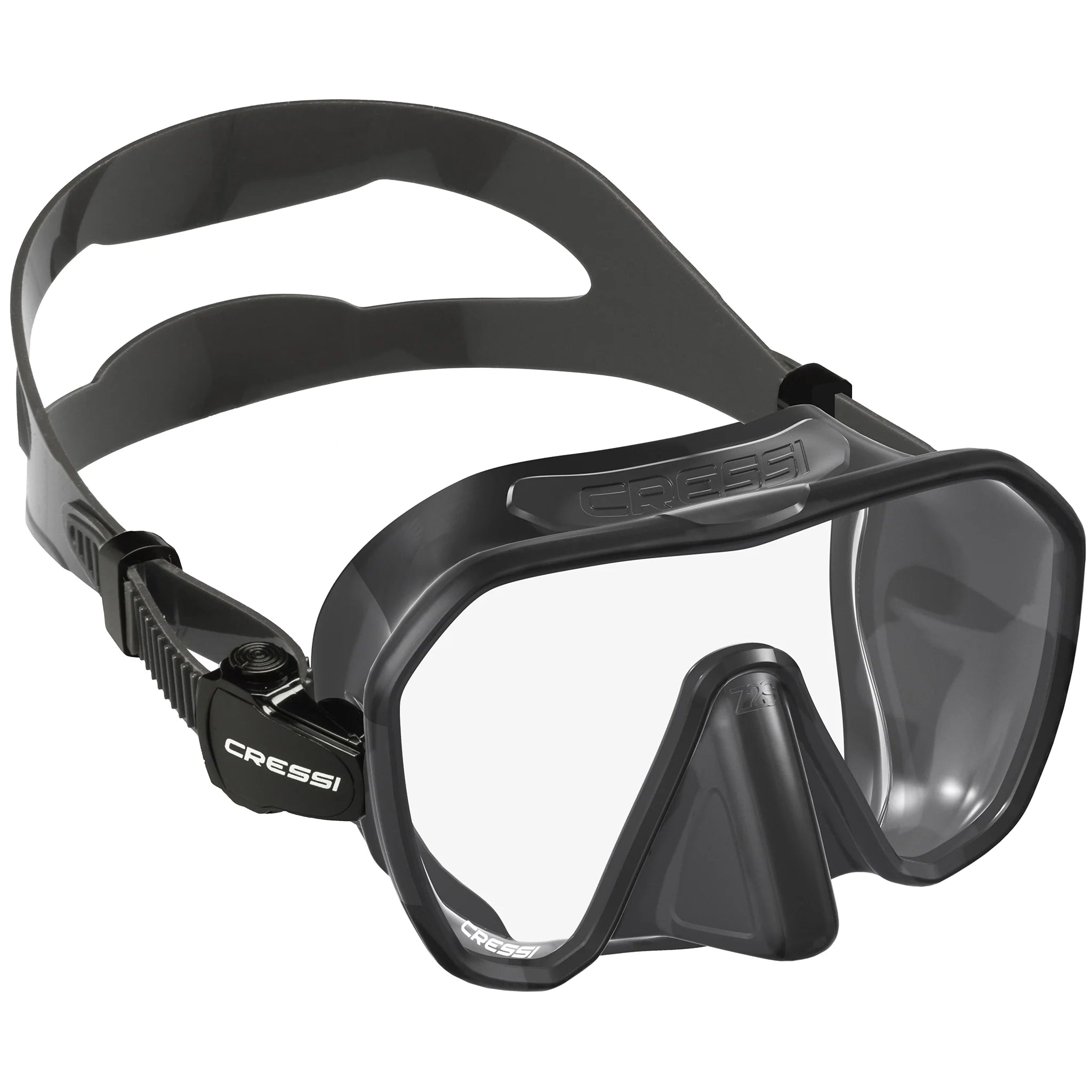 Cressi Z2S Black Snorkeling Mask - Comfortable & Anti-Fog Scuba Diving Gear for Ocean Swimming, Snorkeling, and Freediving Adventures
