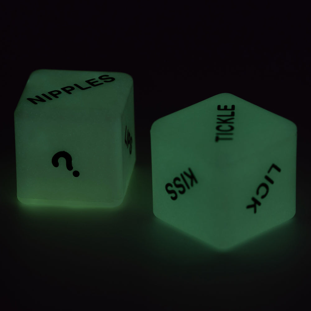 Glow in The Dark Love Dice - Romantic Couple Game for Date Night, Valentine's Gift, Bedroom Fun - Perfect for Anniversary, Party & Intimate Moments