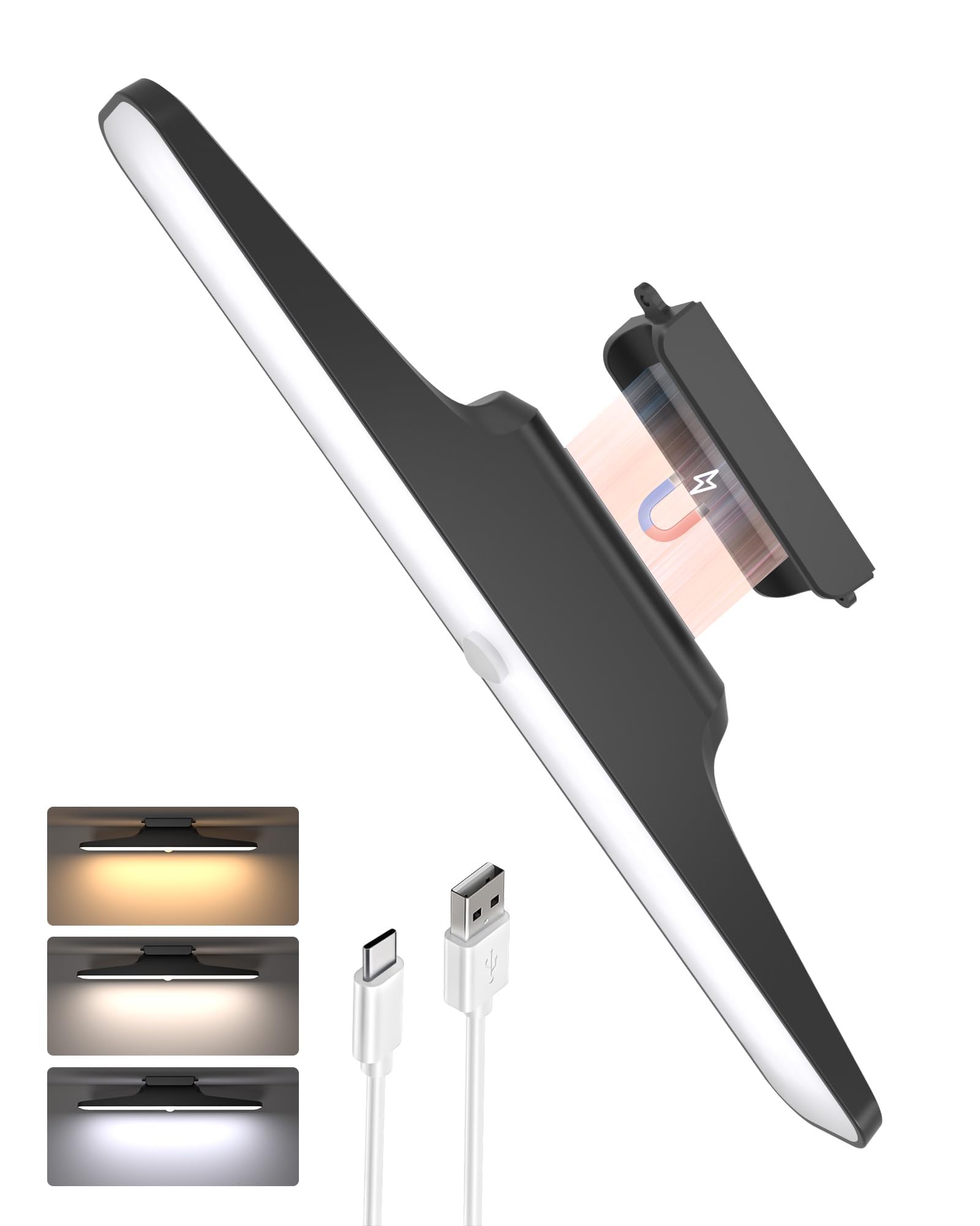 EZVALO Wireless Mirror Light - 5000mAh Rechargeable LED Vanity Light with 3 Color Temperatures & Adjustable Angle | Perfect for Makeup, Bathroom, Kitchen, Closet, and Under Cabinet Lighting