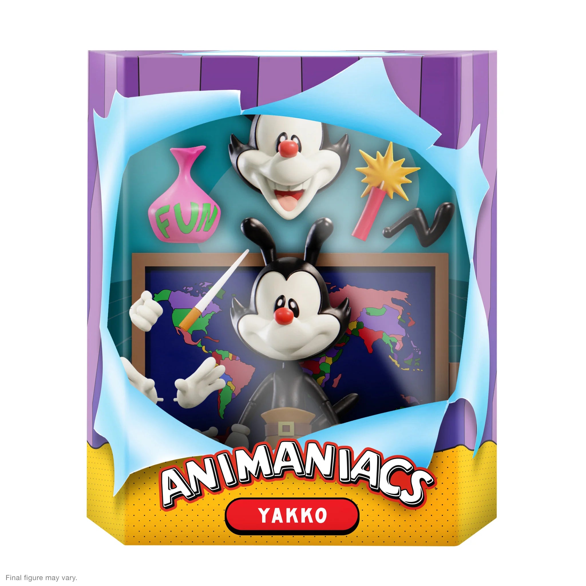 Animaniacs ULTIMATES! Yakko Action Figure - Collectible Cartoon Character Toy for Fans & Collectors - Perfect for Display, Gifts, and Nostalgic Fun