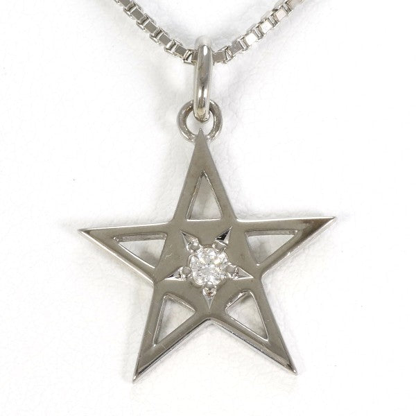18K White Gold Diamond Necklace for Women - Elegant Pendant Jewelry for Weddings, Anniversaries & Special Occasions