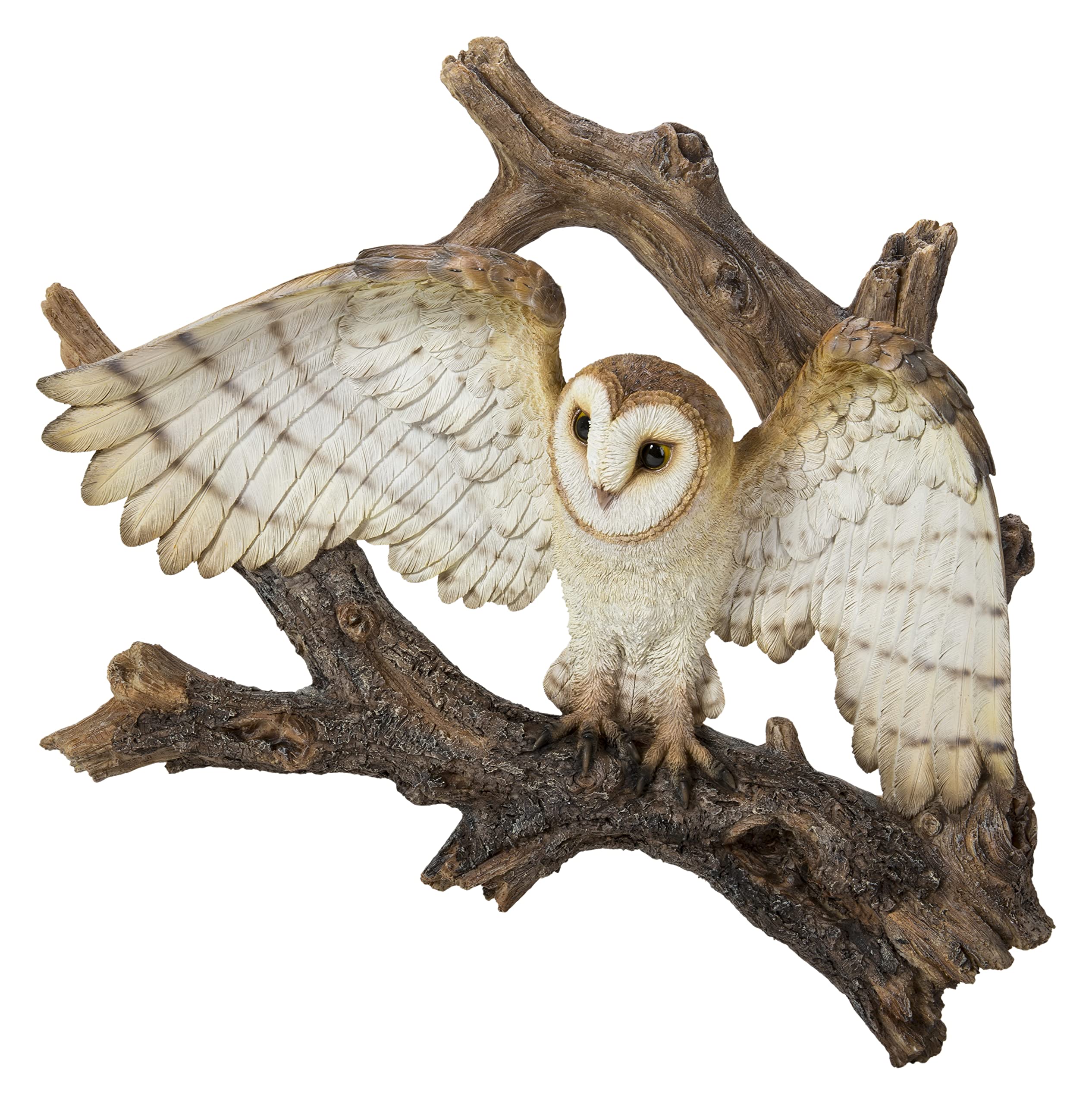 Handcrafted Flying Barn Owl Wall Plaque - Unique Home Decor Gift for Nature Lovers - Perfect for Living Room, Bedroom or Office Decoration