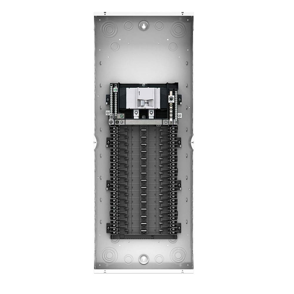 Leviton LP315-MB 30-Space 30-Circuit Indoor Load Center with 150 Amp Main Breaker - White Electrical Panel for Home & Commercial Use | Perfect for Basement, Garage & Workshop Power Distribution