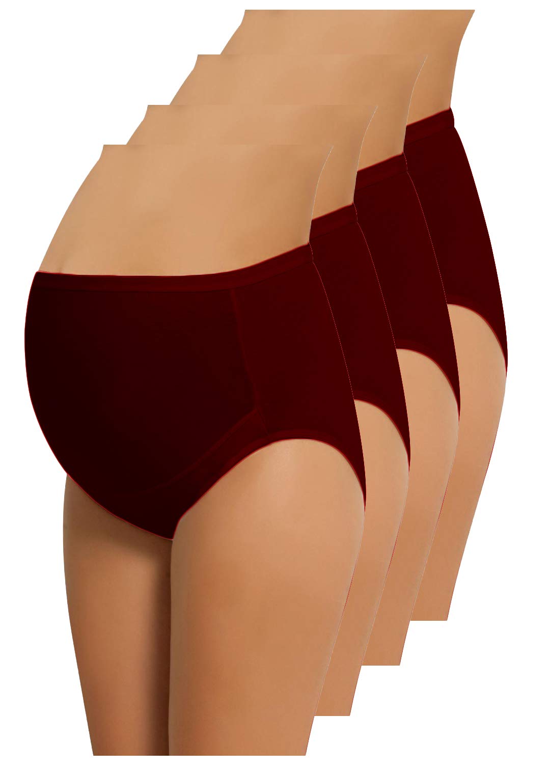 **Best Women’s Cotton Maternity Panties – Adjustable High-Cut Brief Underwear, 4-Pack – Soft & Breathable for Pregnancy Comfort**    *(Perfect for Daily Wear, Maternity Support & Postpartum Recovery)*