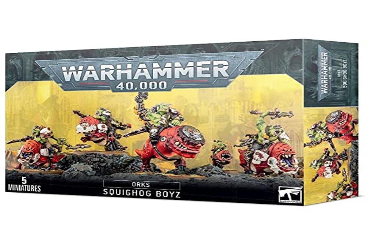 Warhammer 40k Orks Boyz Squig Riders - Tabletop Miniature Game for Wargaming
