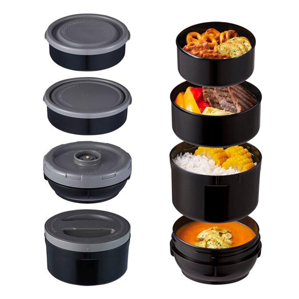 Zojirushi SL-JBE14BZ Mr. Bento Stainless Steel Lunch Box 41oz - Insulated Food Container for Hot & Cold Meals - Perfect for Office, School, Picnics & Travel