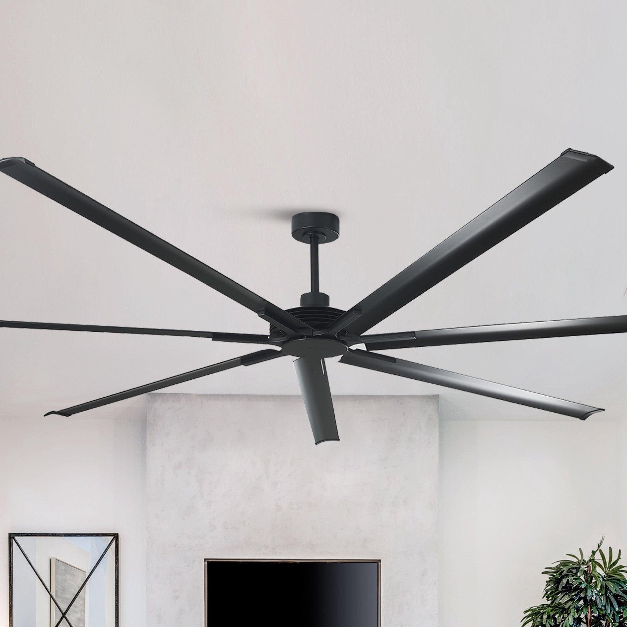 84 Inch & 100 Inch Large Ceiling Fan with Remote Control - Energy Efficient Quiet DC Motor for Living Room, Bedroom, Patio Outdoor Use