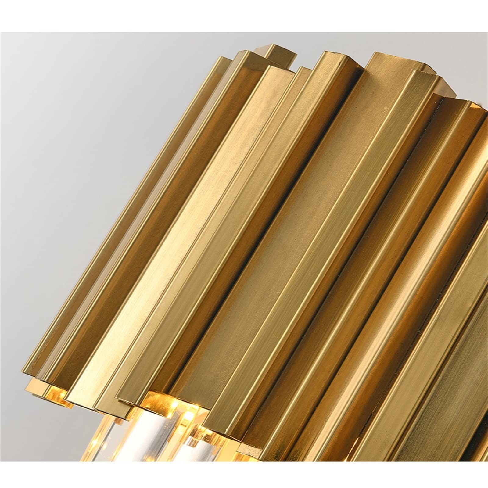 Elegant Gold Crystal Wall Lamps - LED Bedroom Lighting Fixtures for Living Room, Study & Home Decor | Perfect for Ambient Lighting & Wall Accents