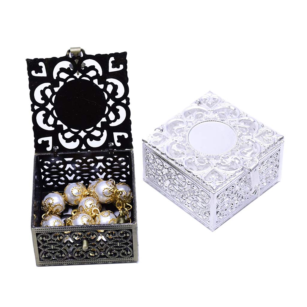 Youngy Rosary Box - Metal Christian Catholic Religious Jewelry Storage Case for Rosary Beads Necklace - Perfect for Prayer, Travel & Gift Giving