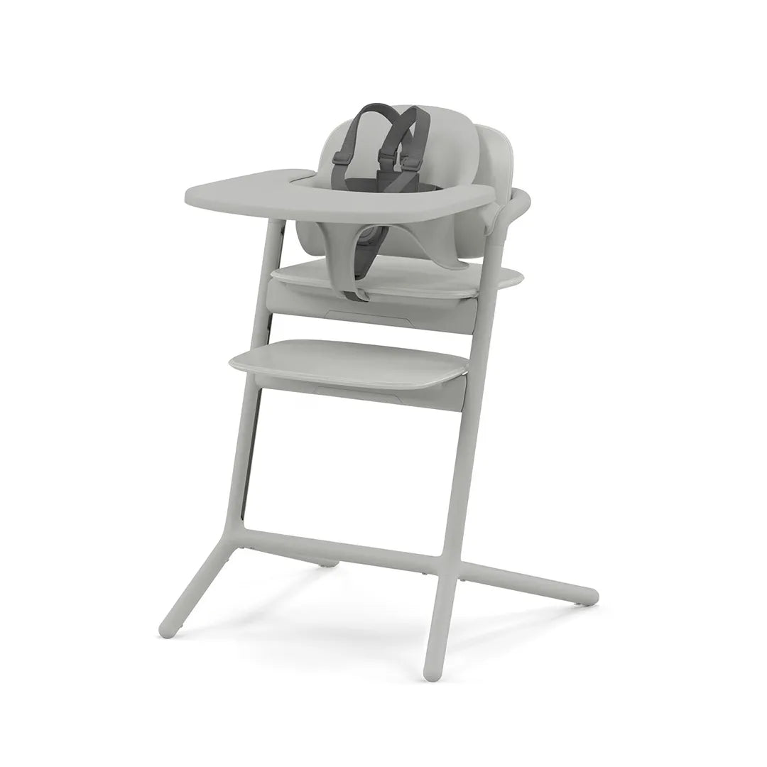 Lemo 4-in-1 Convertible High Chair for Babies & Toddlers - Premium Suede Grey - Perfect for Dining, Feeding & Playtime at Home or Restaurant