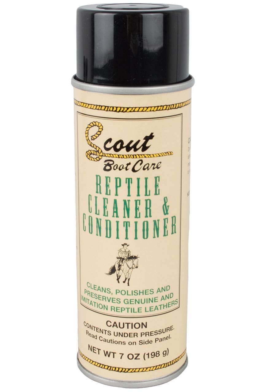 M&F Western Scout Reptile Leather Cleaner & Conditioner - Premium Leather Care for Boots, Bags & Furniture - Restores Shine & Protects Against Cracks