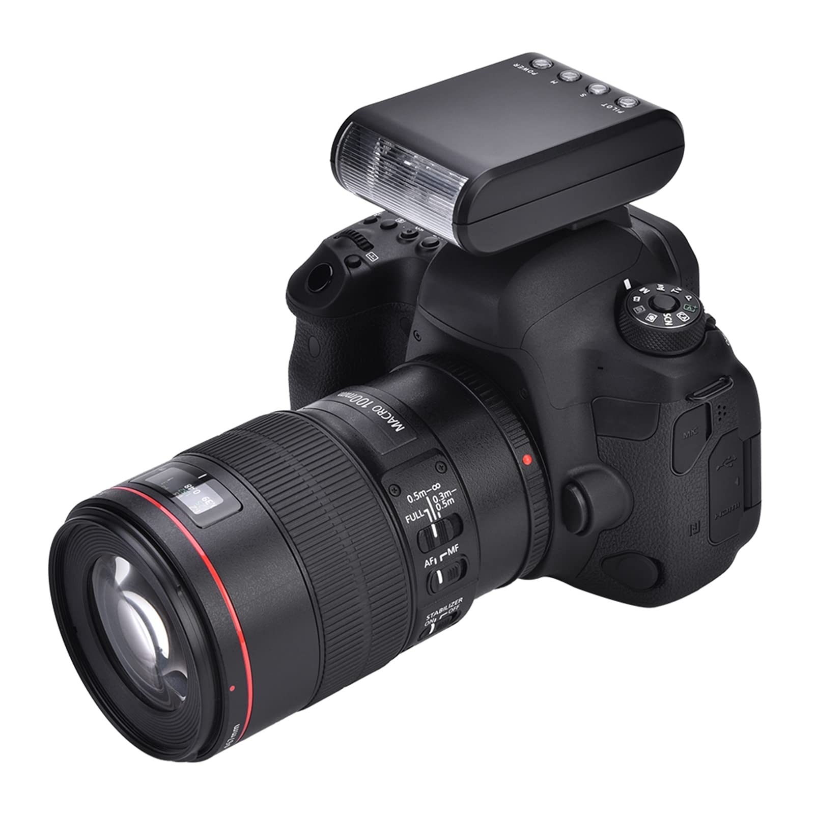 ANKROYU Mini Hot Shoe Flashlight for DSLR Cameras - Portable Photography Flash Light with On-Camera Mount | Perfect for Low Light Shooting, Indoor Photography & Professional Studio Lighting