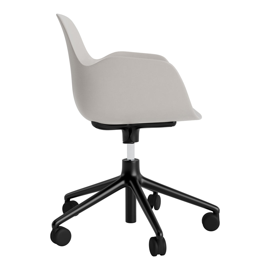 Modern Form Armchair with 5W Swivel Base & Gas Lift Mechanism - Ergonomic Office Chair for Home & Workspace Comfort