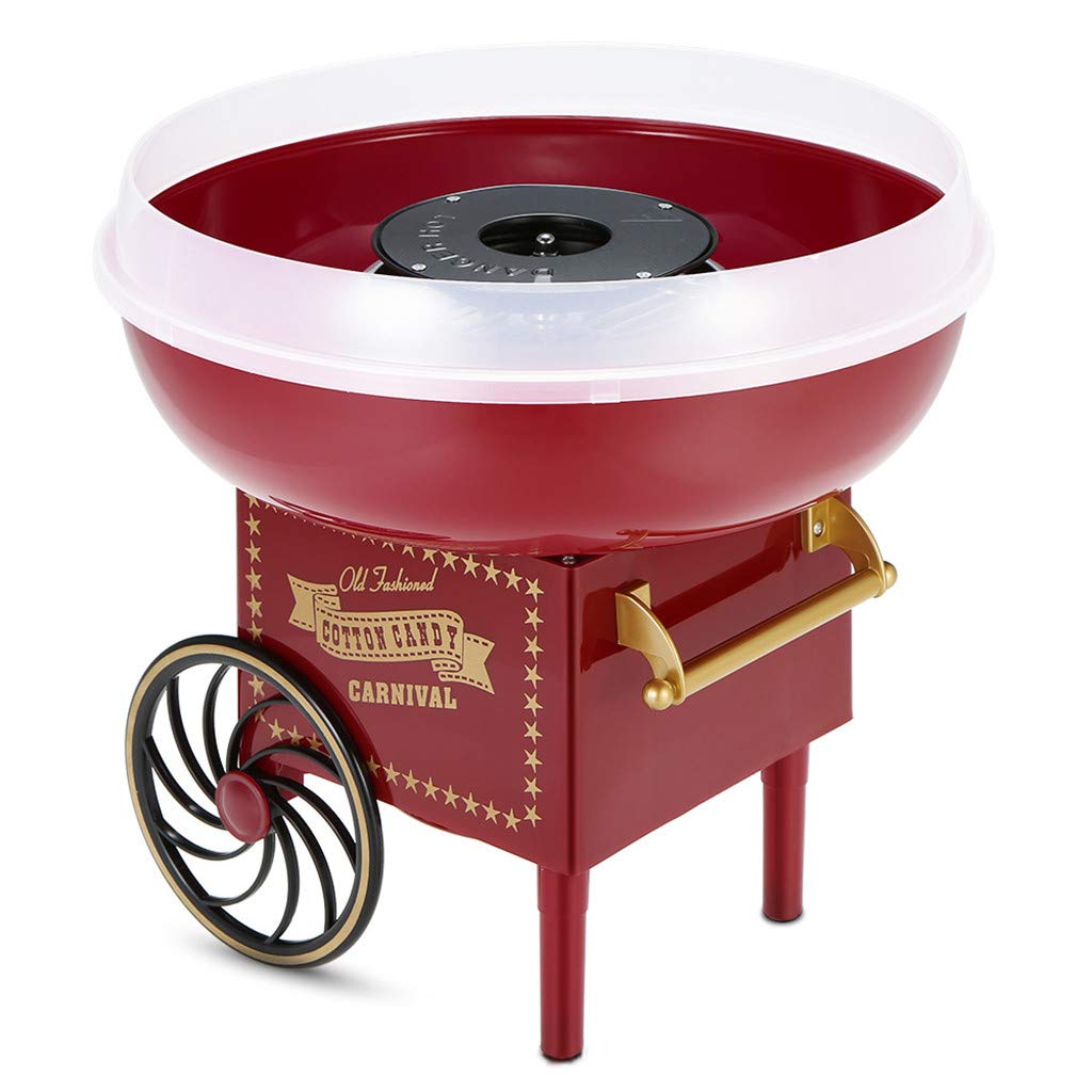 Gowersdee Mini Cotton Candy Maker - Nostalgic Vintage Style, Hard & Sugar-Free, Perfect for Kids Birthday Parties, Home Use & Creative Gifts | Compact Countertop Candy Floss Machine for Family Fun & Events