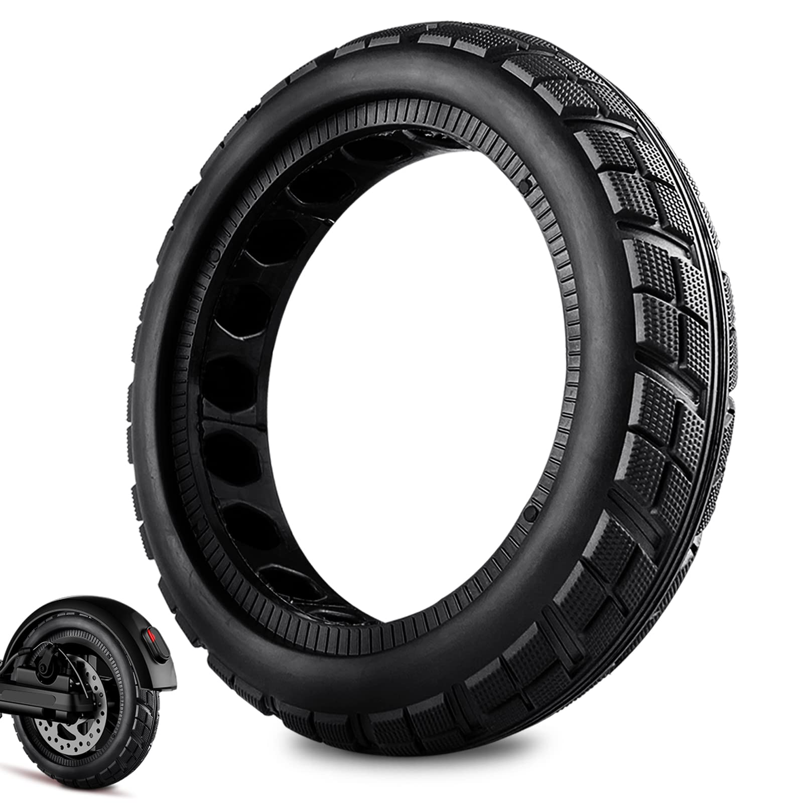 ATFArt 8.5 Inch Solid Honeycomb Scooter Tires - Replacement Tires for Xiaomi M365 Pro - Durable & Colorful Non-Pneumatic Tires for Urban Commuting & Last-Mile Transportation