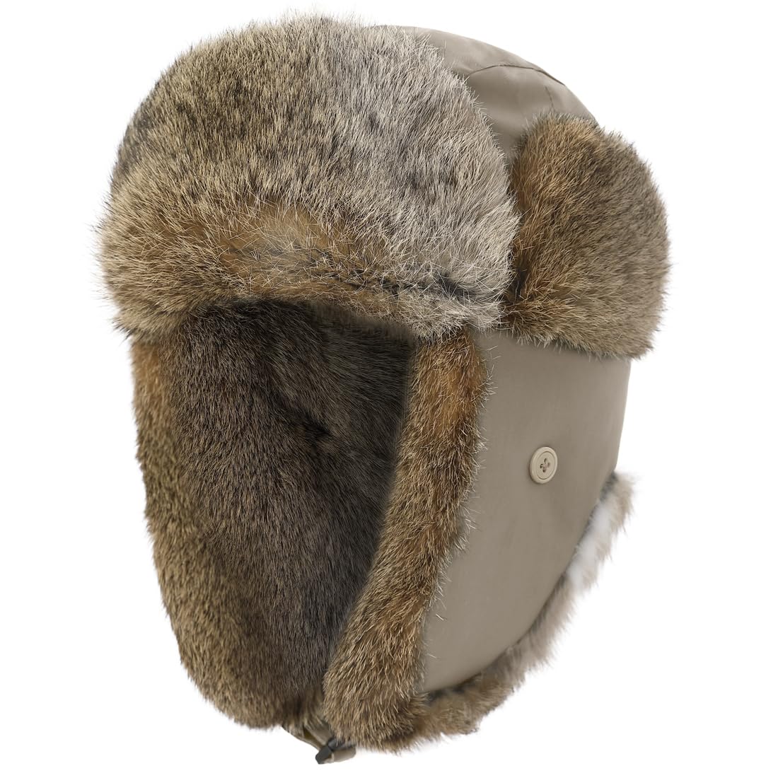 Harssidanzar Winter Hats for Men & Women - Rabbit Fur Lined, Warm & Waterproof Beanie (CU606AUS) - Perfect for Skiing, Snowboarding & Outdoor Winter Activities