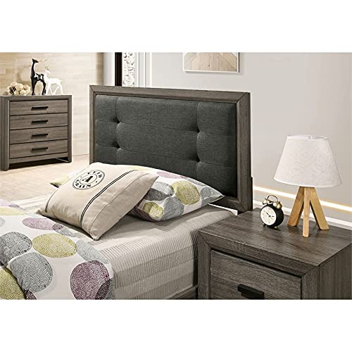 Furniture of America Livorn 3-Piece Gray Wood Bedroom Set - Full Size Bed with 2 Nightstands for Modern Home Decor | Perfect for Master Bedrooms & Guest Rooms