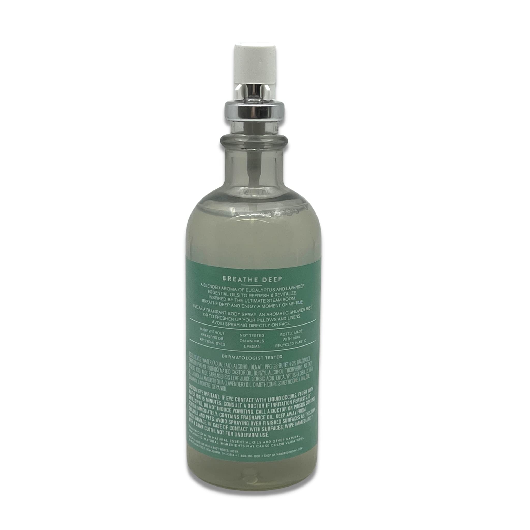 Bath & Body Works Aromatherapy Breathe Deep Eucalyptus Lavender 3-Piece Gift Set - Hydrating Body Cream, Essential Oil Mist & Foaming Bath Wash for Stress Relief & Relaxation | Perfect for Spa Nights, Self-Care Routines & Thoughtful Gifts
