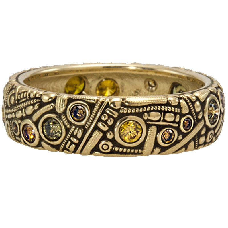 Alex Sepkus Wide Large Band Ring 7DCA - Elegant Statement Jewelry for Weddings, Parties & Special Occasions