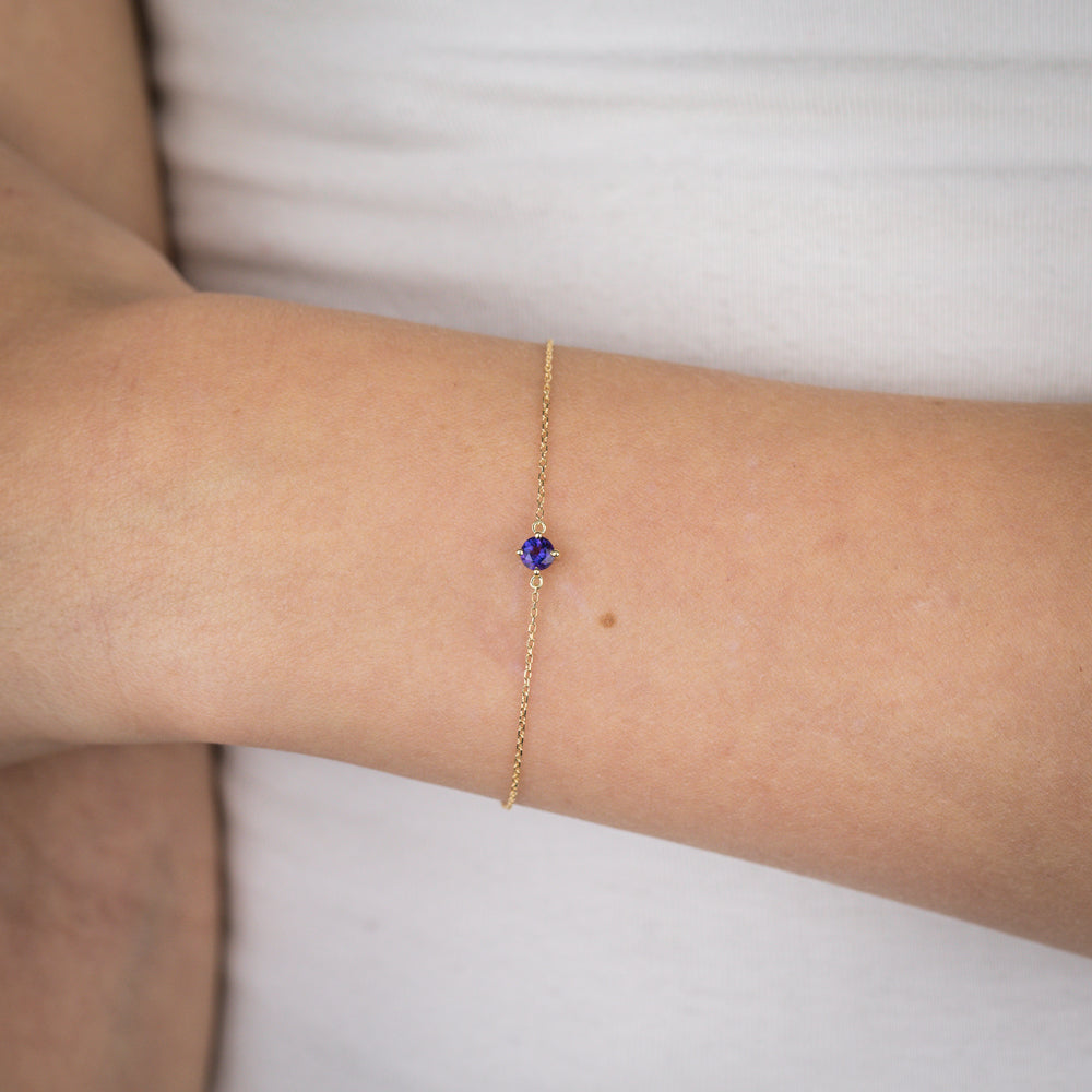 0.23 Carat Amethyst Adjustable Bracelet 17cm in 9ct Yellow Gold | Elegant Purple Gemstone Jewelry for Women | Perfect for Gifts, Weddings & Special Occasions