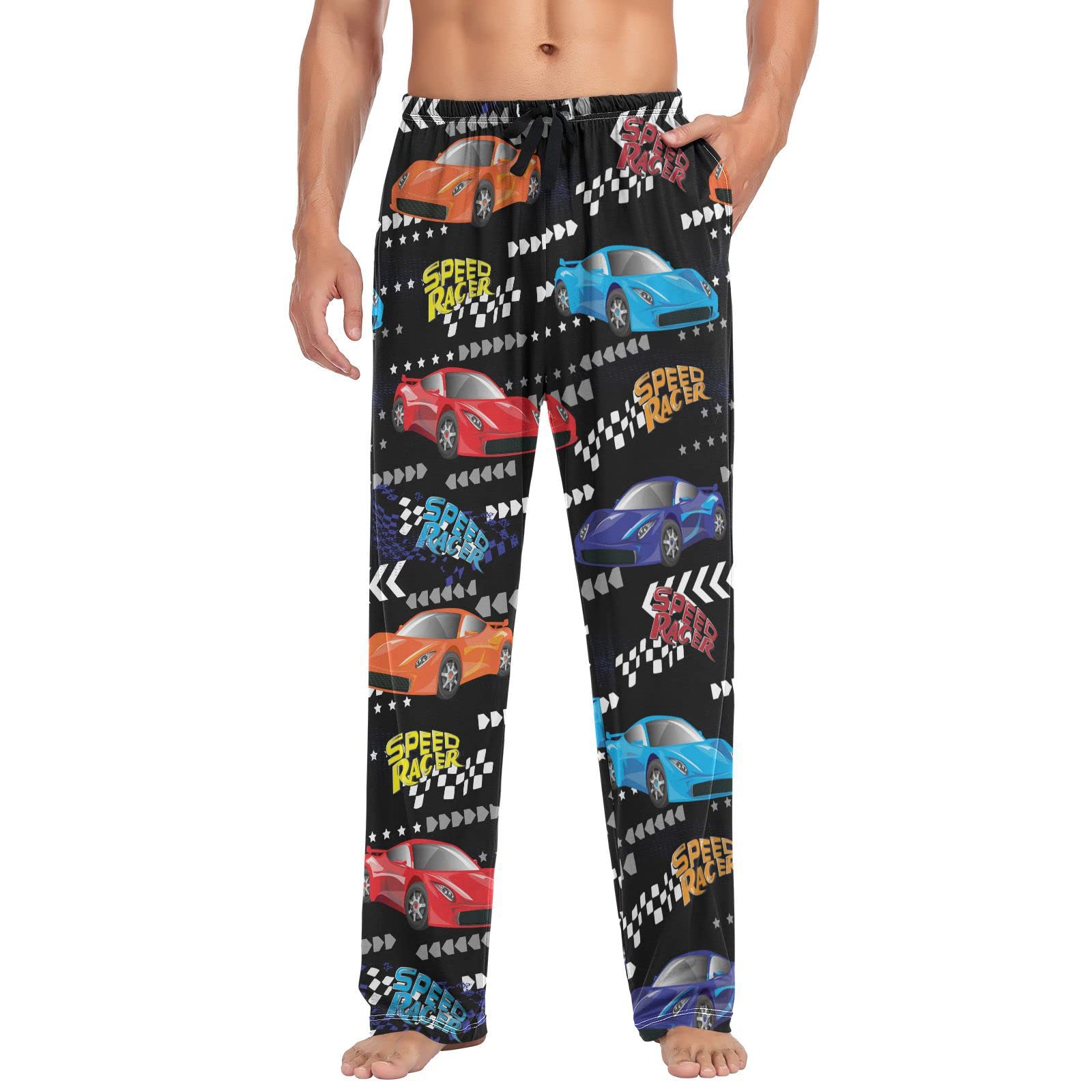 **Men's Carnival Mardi Gras Pajama Pants - Soft Lounge Sleepwear, Comfortable PJ Bottoms for Relaxing & Sleeping - Perfect for Holidays, Parties & Cozy Nights**