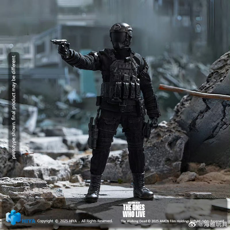 HIYA 16CM 1/12 Scale The Walking Dead: The Ones Who Lived Rick Grimes Action Figure - Highly Detailed Collectible Toy for Display & Role Play Scenes