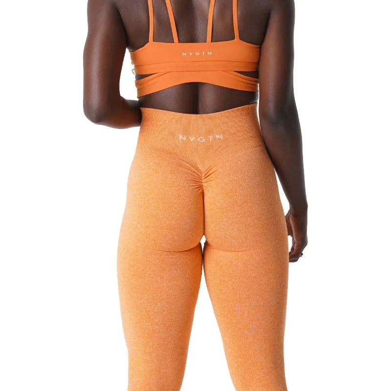 NVGTN Speckled Scrunch Seamless Leggings for Women - Soft High-Waisted Workout Tights, Yoga Pants & Gym Wear | Perfect for Fitness, Running, Pilates & Lounge Wear