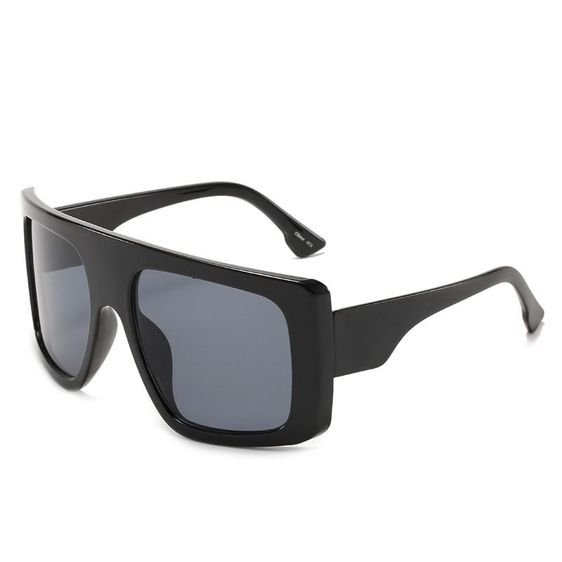 Vintage Oversized Square Sunglasses with Gradient Lenses - UV Protection Big Frame Shades for Women & Men - Perfect for Beach, Driving, and Outdoor Activities