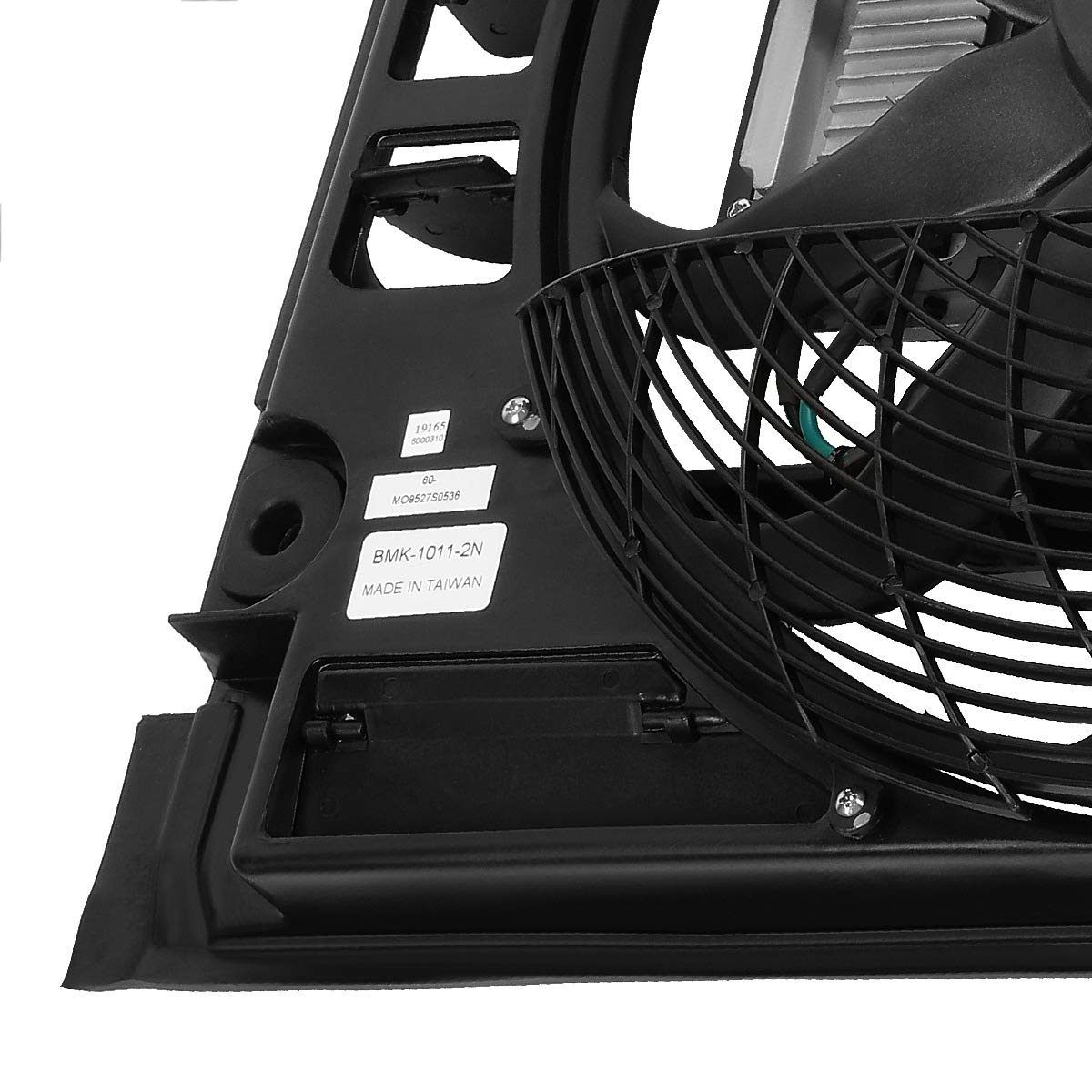 DNA MOTORING OEM-RF-0060 High Performance Radiator Cooling Fan Assembly - Direct Replacement for 2001-2003 BMW 525i, 1999-2000 528i & 2001-2003 530i - Improved Cooling Efficiency for Better Engine Performance - Perfect for Daily Driving & Hot Weather Conditions