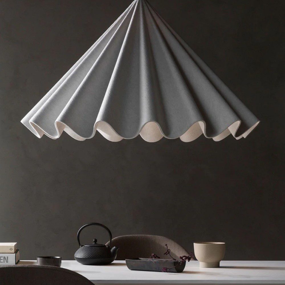 AUDO CPH 95cm Off White Dancing Pendant Light - Modern Scandinavian Ceiling Lamp for Living Room, Bedroom, or Dining Area