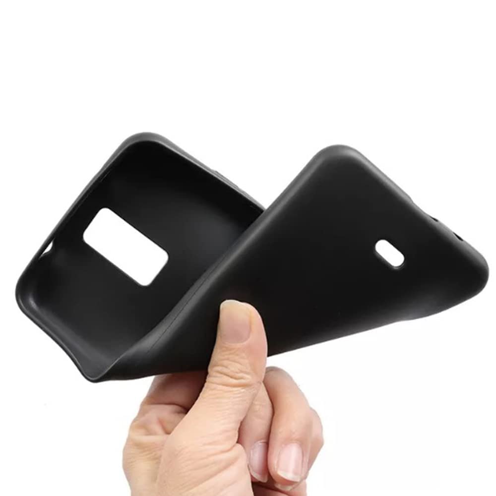 BLU View 3 (B140DL) Phone Case with Screen Protector - Flexible Gel Cover in Black for Shockproof Protection | Perfect for Everyday Use, Work & Outdoor Activities