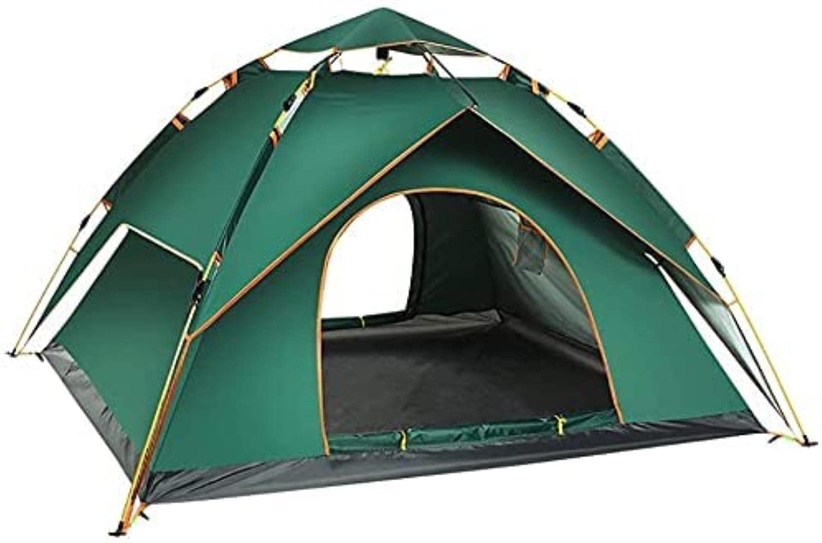 Automatic Pop Up Waterproof Double Layer Camping Tent with Carry Bag - 3 Person Family Travel Tent for Outdoor Adventures, Hiking & Backpacking